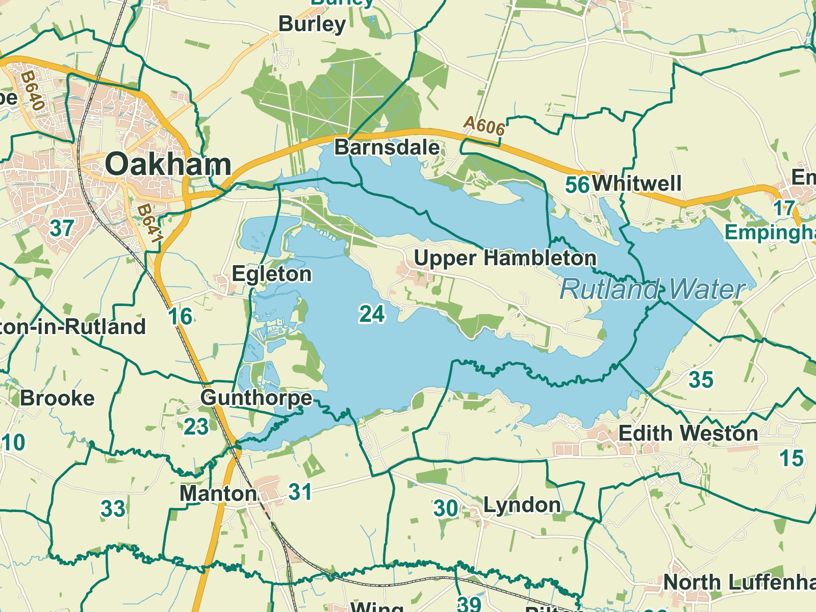 Rutland · Civil parishes — detail sample